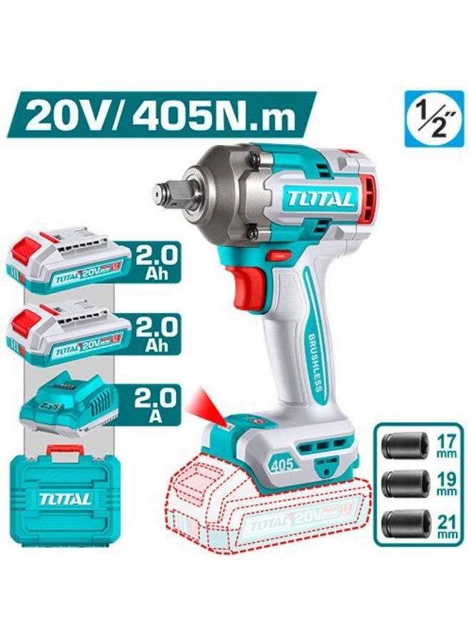 دريل 1/2 بوصه  20 فولت من توتال TIWLI2045