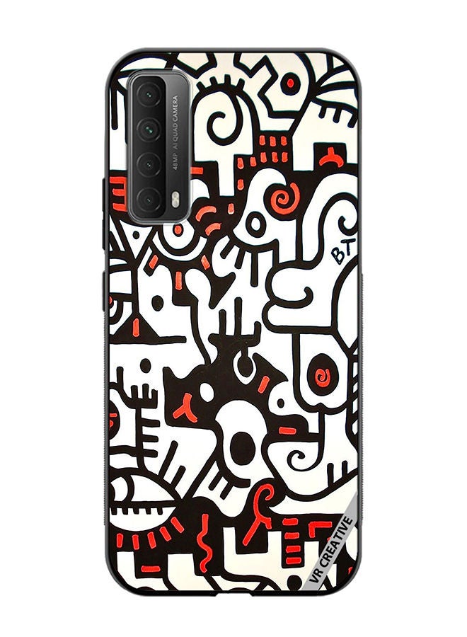VR CREATIVE Protective Case Cover For Huawei Y7a Bta Abstract Design Multicolour - Image 1