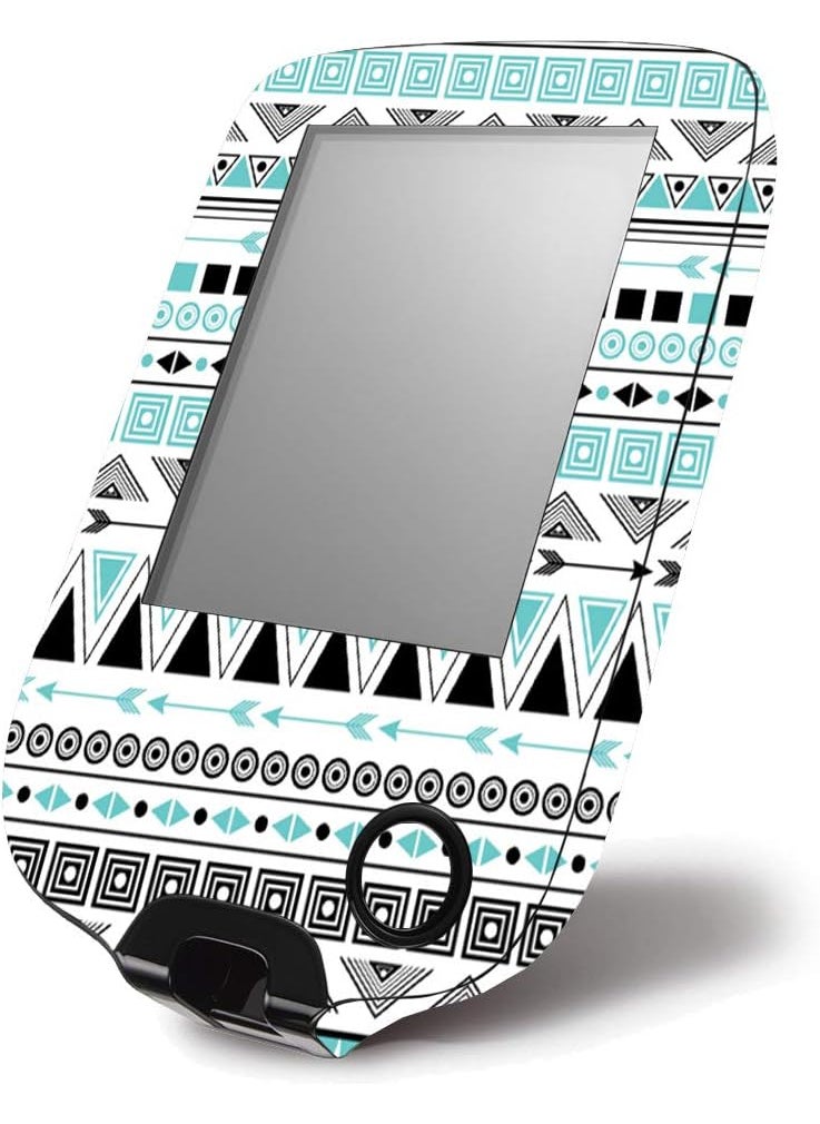 MIGHTY SKINS Mighty Skins Skin Compatible with Abbott Freestyle Libre 1 & 2 - Turquoise Tribal Protective, Durable, and Unique Vinyl Decal wrap Cover Easy to Apply, Remove, and Change Styles Made in The USA 