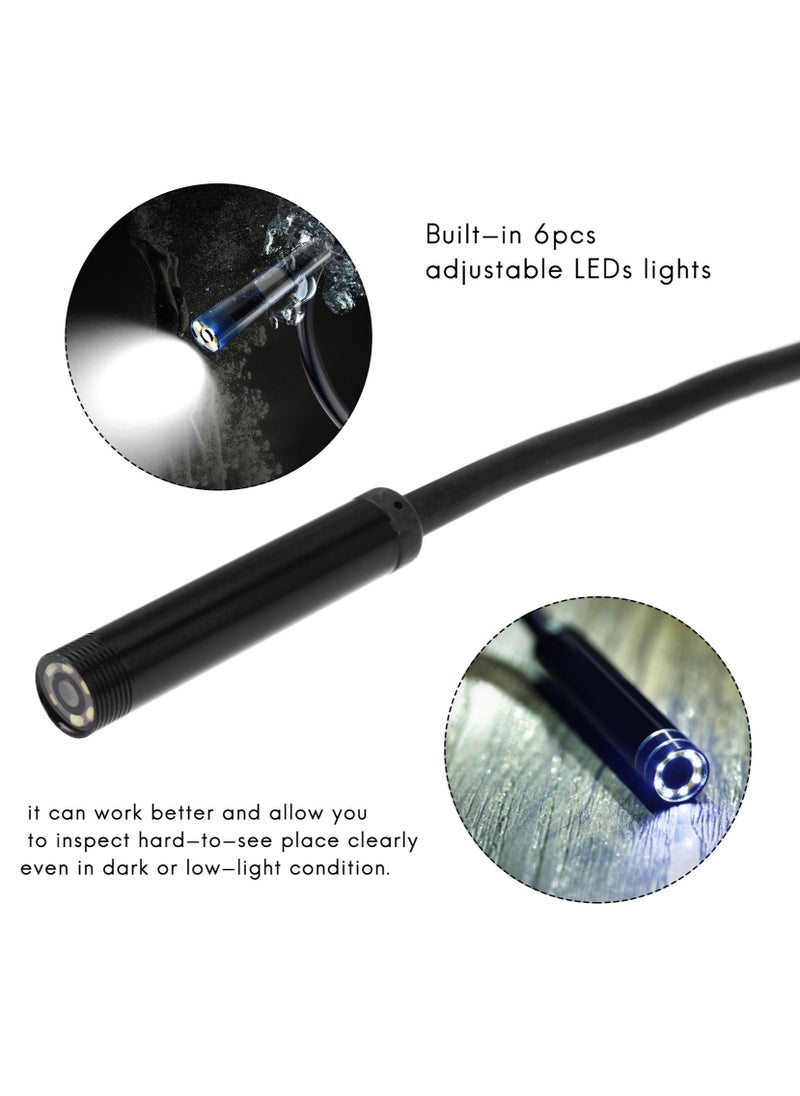 Generic - 3-In-1 Endoscope Inspection Camera Built-in 6 LEDs IP67 Waterproof USB Type-C Endoscope for Android Smartphones/PC - Image 1