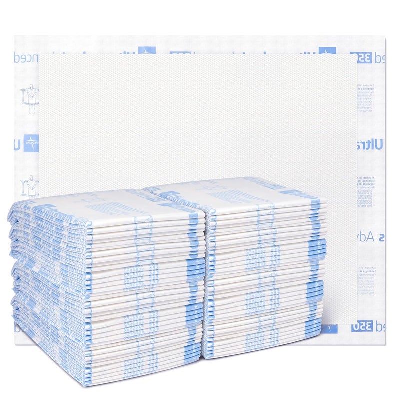 Medline Ultrasorbs Advanced Extra Strength Drypads, 30" x 36", 70 Count, Super Absorbent Disposable Pads, Incontinence Bed Pads, Chucks Bed Pads, Elderly, 350 lb Repositioning Capacity