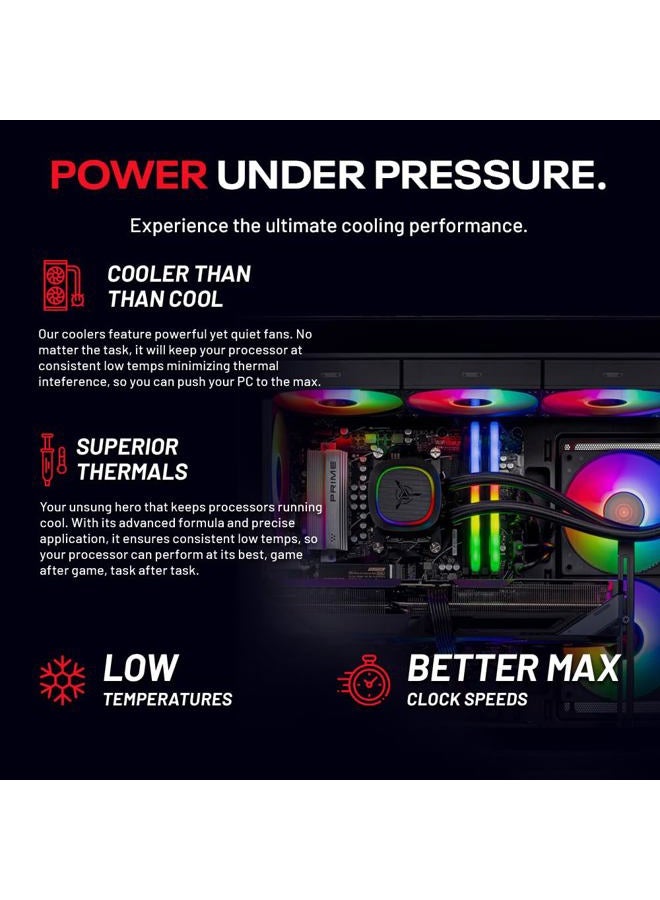 Skytech Gaming Azure 3 Plus Desktop PC, Intel Ultra 7 265K 3.9 GHz(5.4 GHz), NVIDIA RTX 5070 Ti 16GB, 2TB Gen4 NVMe SSD, 32GB DDR5 RAM 5200 RGB, 850W Gold ATX 3 PSU, 360mm ARGB AIO, Wi-Fi, Win 11 Black - Image 4