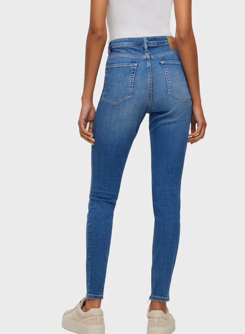BOSS High Waist Skinny Jeans