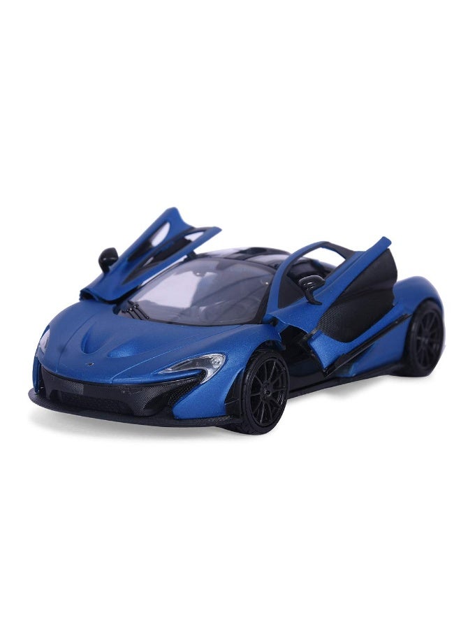 Motormax 1:24 Scale McLaren P1 Die-Cast Model Car – Blue, Collectible Supercar Toy Vehicle - Image 3
