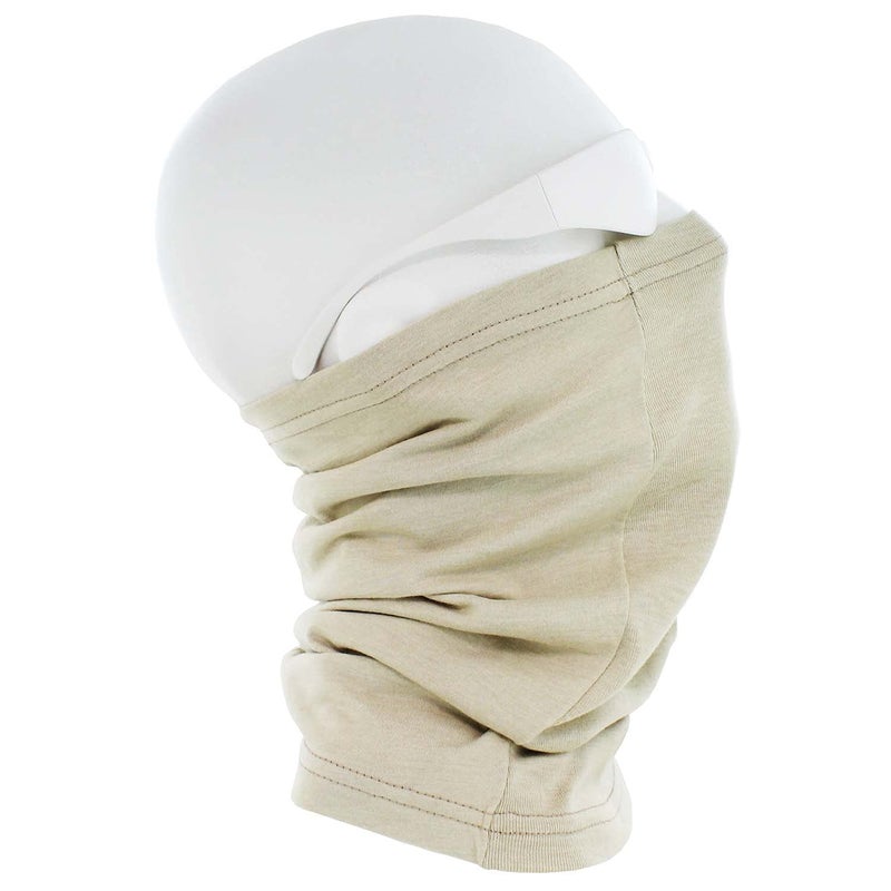 BENCHMARK FR Flame Resistant Face Mask Neck Gaiter - CAT2 (Plain, Beige) - Image 3