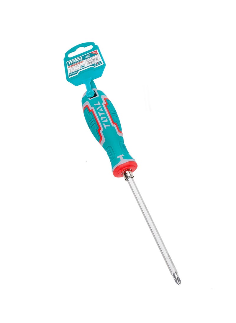 TOTAL - TOTAL 2 In 1 screwdriver set | Reversible Shank with SL6 (Slotted/Flathead) & PH2 (Phillips) - Image 1