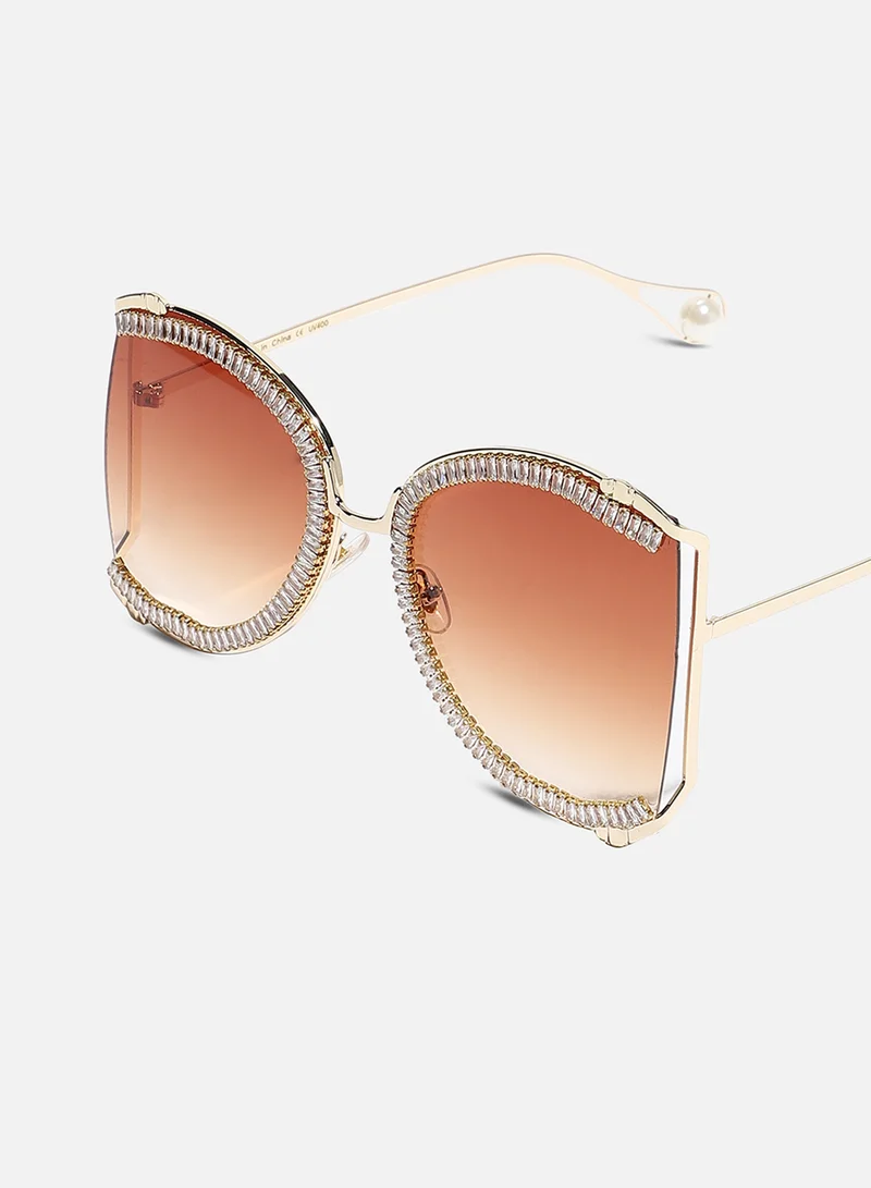 Haute Sauce Women Round Sunglasses with UV Protected Lens Sunglasses