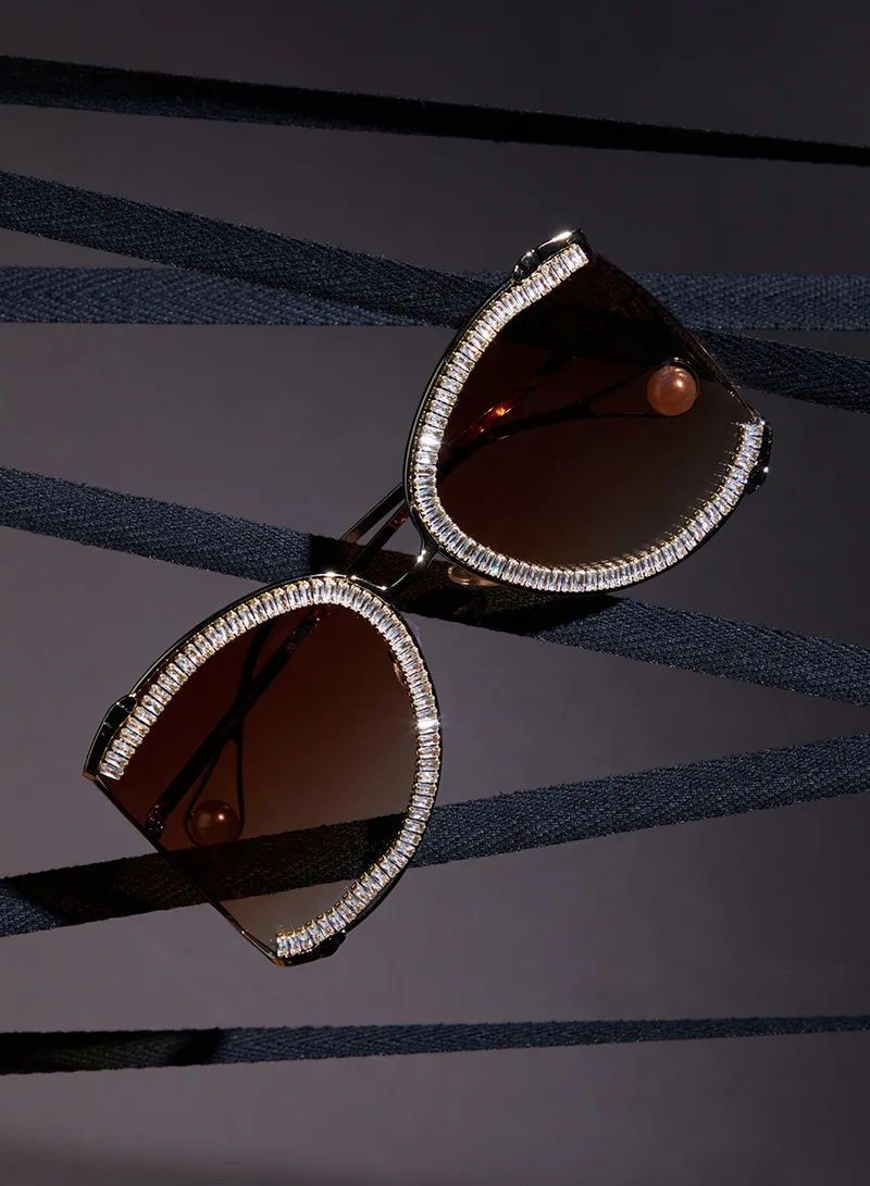 Haute Sauce Women Round Sunglasses with UV Protected Lens Sunglasses