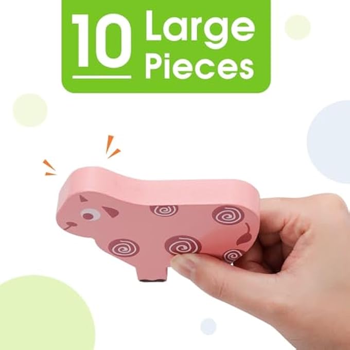 MONTESSORI TOYS FOR 1 2 3 4 YEAR OLD YEAR, WOODEN BLOCKS SORTING & STACKING TOYS GIFTS FOR 2-4 YEAR OLD GIRL BOY TODDLERS, KIDS PRESCHOOL EDUCATIONAL TOYS FINE MOTOR SKILLS LEARNING GAMES PUZZLES TOY - Image 4