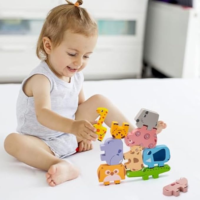 MONTESSORI TOYS FOR 1 2 3 4 YEAR OLD YEAR, WOODEN BLOCKS SORTING & STACKING TOYS GIFTS FOR 2-4 YEAR OLD GIRL BOY TODDLERS, KIDS PRESCHOOL EDUCATIONAL TOYS FINE MOTOR SKILLS LEARNING GAMES PUZZLES TOY - Image 2