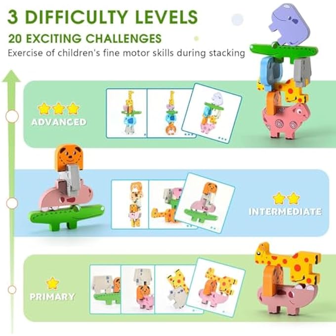 MONTESSORI TOYS FOR 1 2 3 4 YEAR OLD YEAR, WOODEN BLOCKS SORTING & STACKING TOYS GIFTS FOR 2-4 YEAR OLD GIRL BOY TODDLERS, KIDS PRESCHOOL EDUCATIONAL TOYS FINE MOTOR SKILLS LEARNING GAMES PUZZLES TOY - Image 3