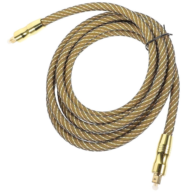 كابل صوتي بصري مطلي بالذهب، رأس مربع، ذكر إلى ذكر، للتلفزيون، شريط الصوت، المسرح المنزلي - Image 2