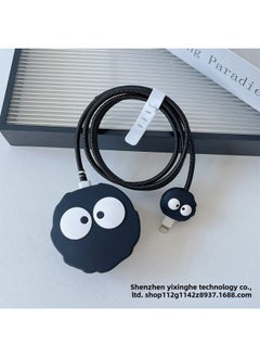 Applicable To Apple 18W/20W British Standard Charging Head Protective Cover Data Line Protective Cover British Standard Charger Protective Cover-Specifications:14. British Standard Briquettes Two-piece Set