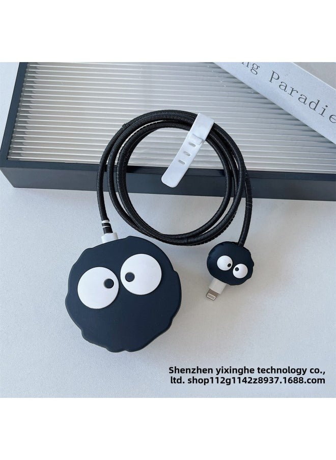 Generic - Applicable To Apple 18W/20W British Standard Charging Head Protective Cover Data Line Protective Cover British Standard Charger Protective Cover-Specifications:14. British Standard Briquettes Two-piece Set - Image 1