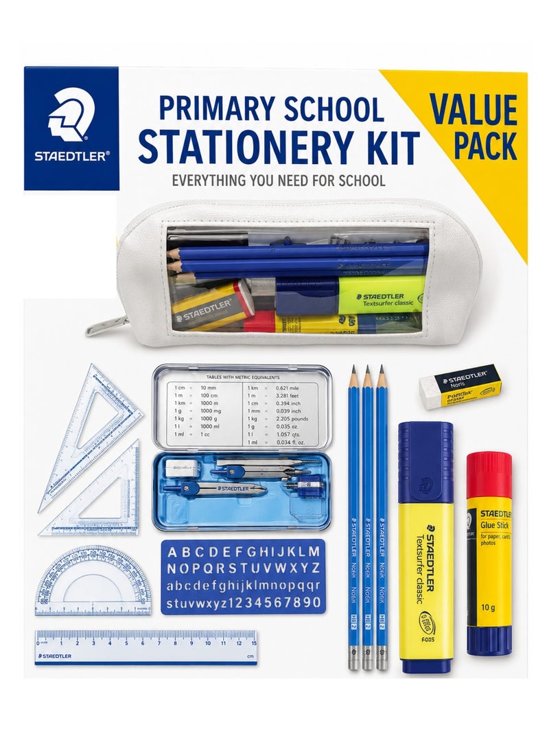 Primary School Value Stationery Pack With Pencil Case