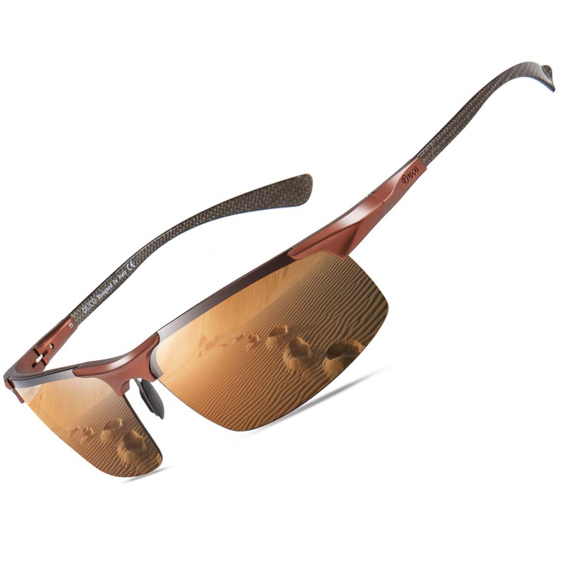 Duco Mens Sunglasses Polarized Sports Fishing Running Driving Carbon Fiber Sunglasses For Men Uv400 Protection Dc8277 - Image 1