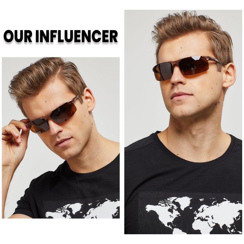 Duco Mens Sunglasses Polarized Sports Fishing Running Driving Carbon Fiber Sunglasses For Men Uv400 Protection Dc8277 - Image 2