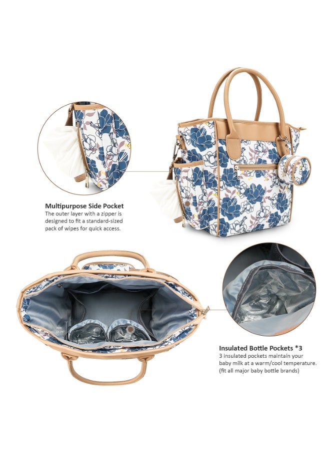 general Multifunctional mommy bag one-shoulder messenger mother bag maternal and child travel baby bottle insulation lightweight waterproof diaper bag - Image 3