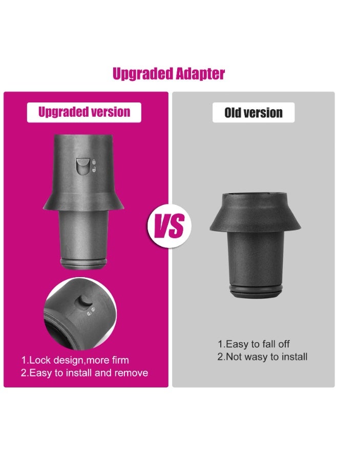 5-in-1 Long Curling Barrels & Round Volumizing Brush Set, Compatible with Dyson Airwrap HS01 HS05 & Supersonic Hair Dryer HD01-HD08 (Includes Adapter) - Image 4