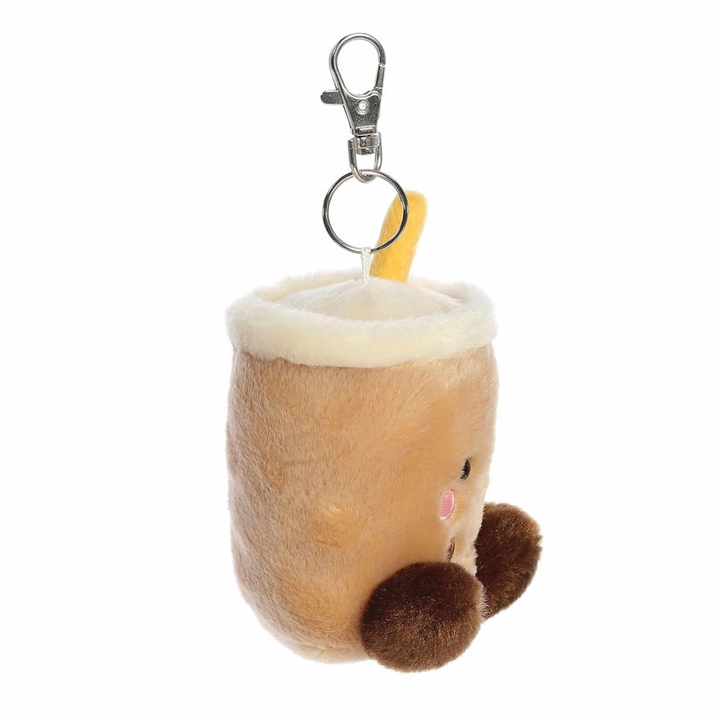 Aurora Adorable Palm Pals Milky Tea Boba Clip-On - Fun Collectible Plush for Kids and Adult Collectors - Perfect for Decorating Rooms and Birthday Gifts - Brown 4 Inches - Image 3