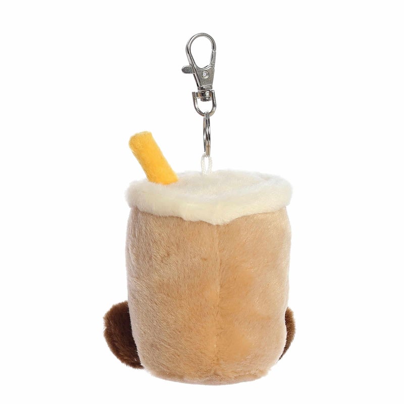 Aurora Adorable Palm Pals Milky Tea Boba Clip-On - Fun Collectible Plush for Kids and Adult Collectors - Perfect for Decorating Rooms and Birthday Gifts - Brown 4 Inches - Image 4
