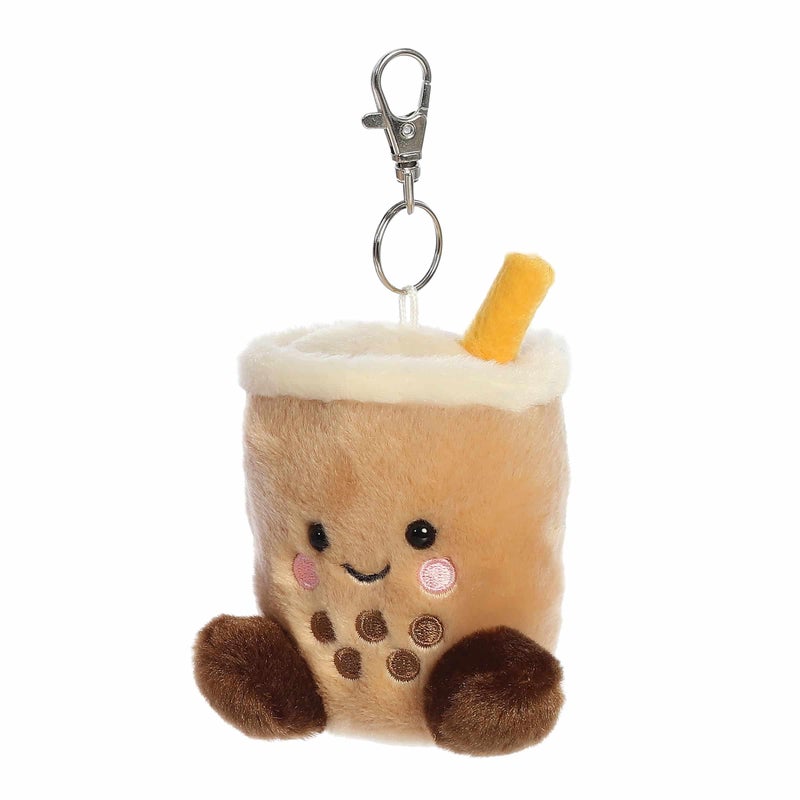 Aurora Adorable Palm Pals Milky Tea Boba Clip-On - Fun Collectible Plush for Kids and Adult Collectors - Perfect for Decorating Rooms and Birthday Gifts - Brown 4 Inches - Image 5