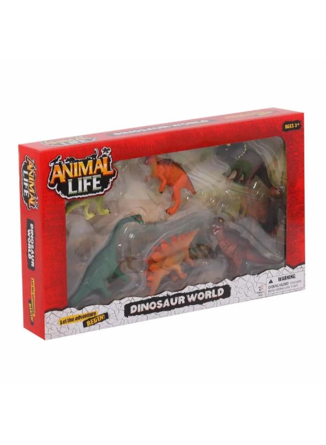 Animal Life Dinosaur World Dinosaurs - 6Pcs - Image 1