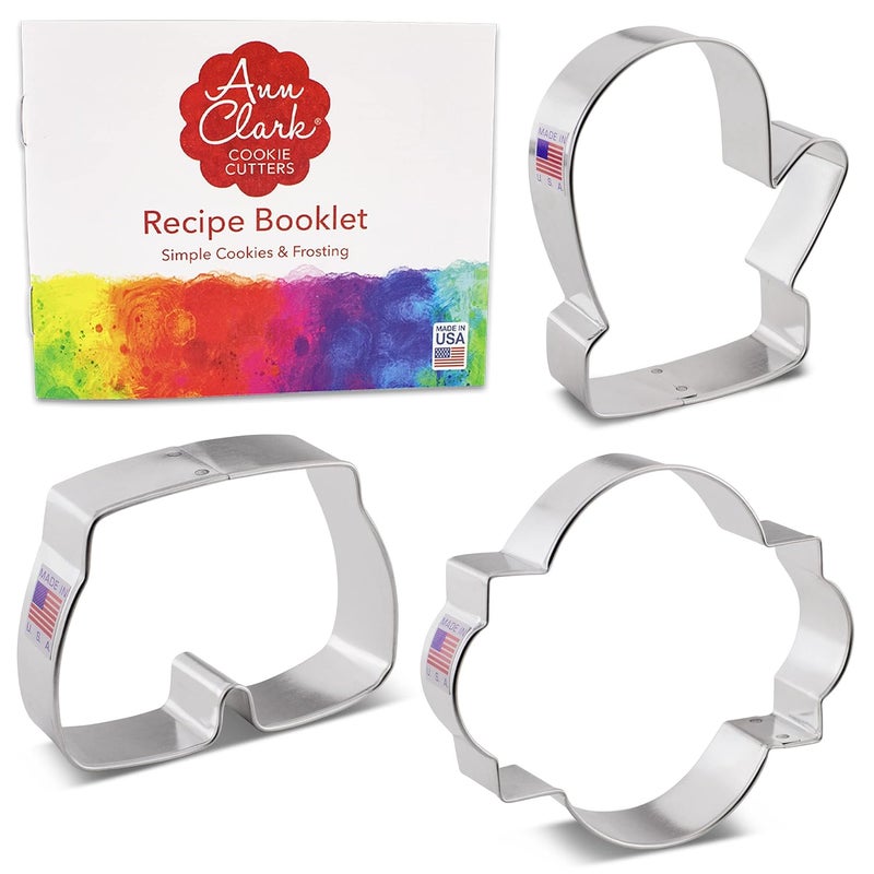 Ann Clark Cookie Cutters Ann Clark Cookie Cutters 3 Piece Boxing Set with Recipe Booklet Boxing Glove Boxing Trunks Championship Belt Cookie Cutters - Image 3
