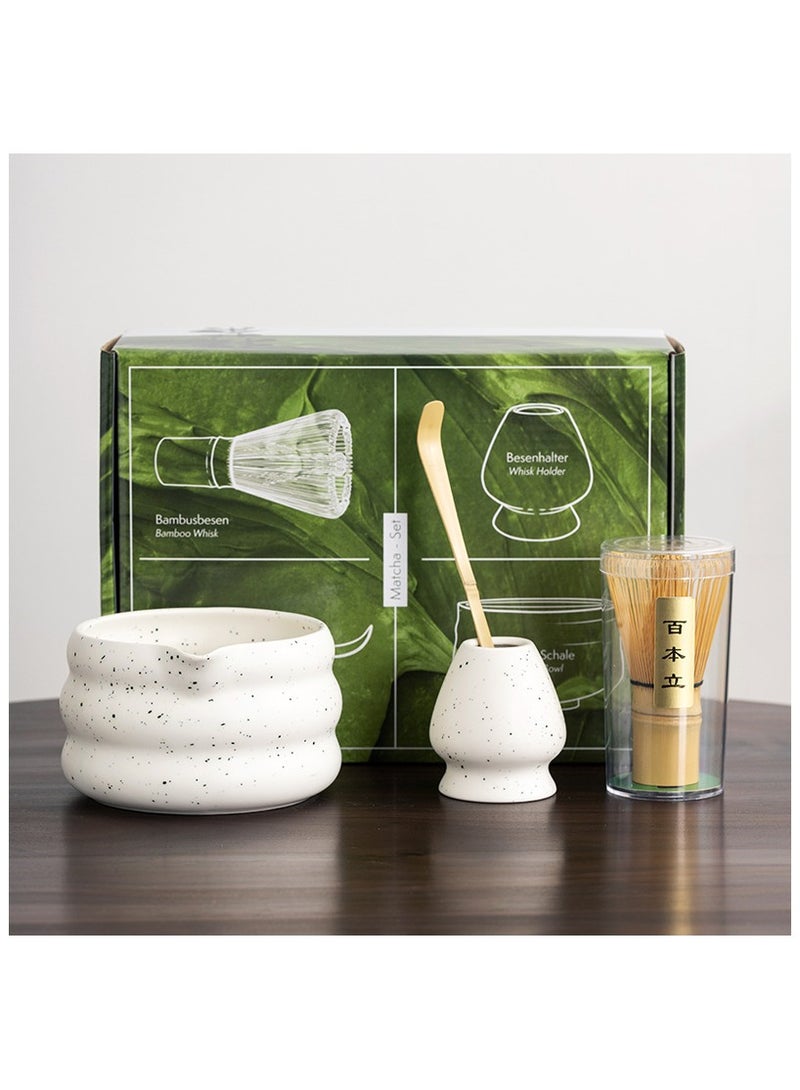 GuRiver 4PCS Matcha Whisk Set Bamboo Matcha Tools for Stirring Matcha Tea Matcha Tea Tool Matcha Tea Set Traditional Tea Set - Image 1