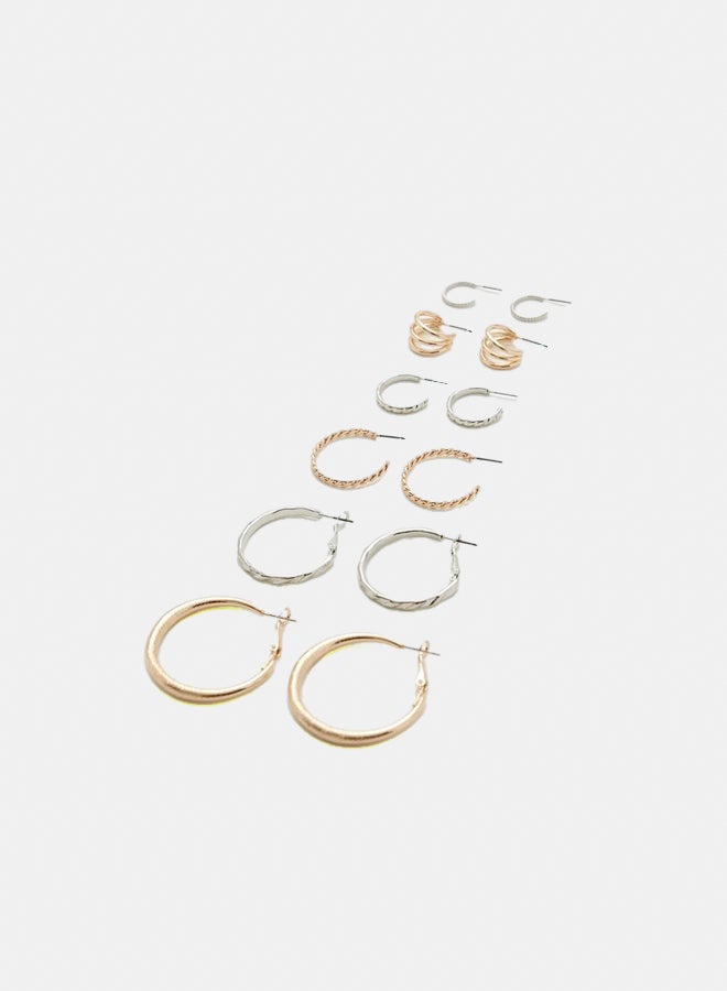 FOREVER 21 Etched Hoop Earring Set  - Image 2