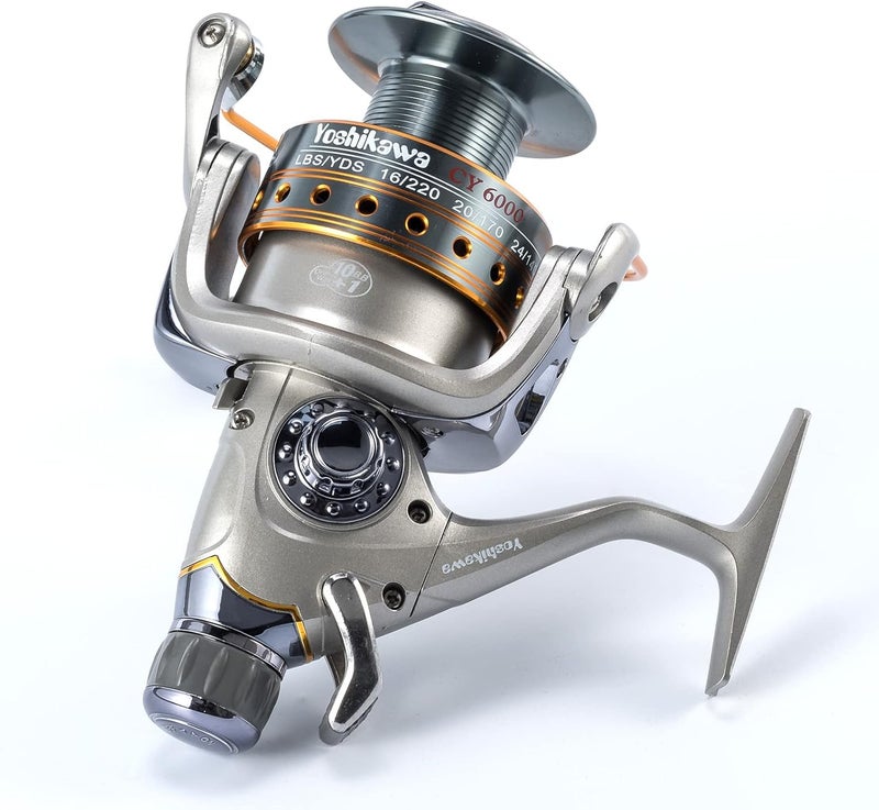 Yoshikawa CY 6000 Spinning Reel Baitfeeder for Carp Fishing with 10+1 Ball Bearings and 5.5:1 Gear Ratio - Image 3