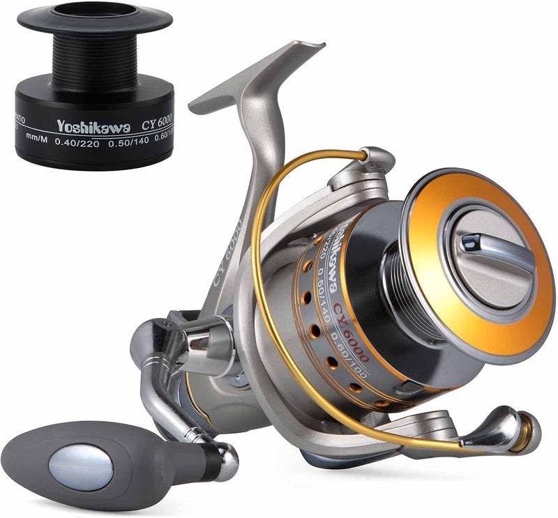 Yoshikawa CY 6000 Spinning Reel Baitfeeder for Carp Fishing with 10+1 Ball Bearings and 5.5:1 Gear Ratio - Image 1