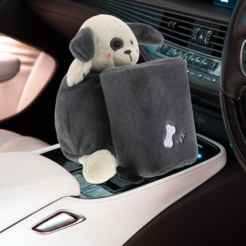 Cute Cartoon Car Tissue Holder and Trash Can Armrest Box Storage ideal for Car Interior Aesthetic and Kids Car Accessories - Image 4
