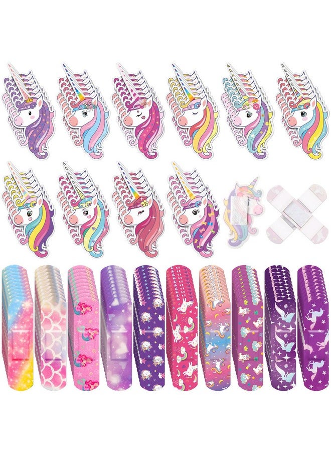 Panelee - 20 Styles Kids Cartoon Bandages Bulk Unicorn Patterns Bandages Waterproof Breathable Bandages Variety Patterns Comfortable Flexible Protection Care For Girls Boys (150) - Image 1