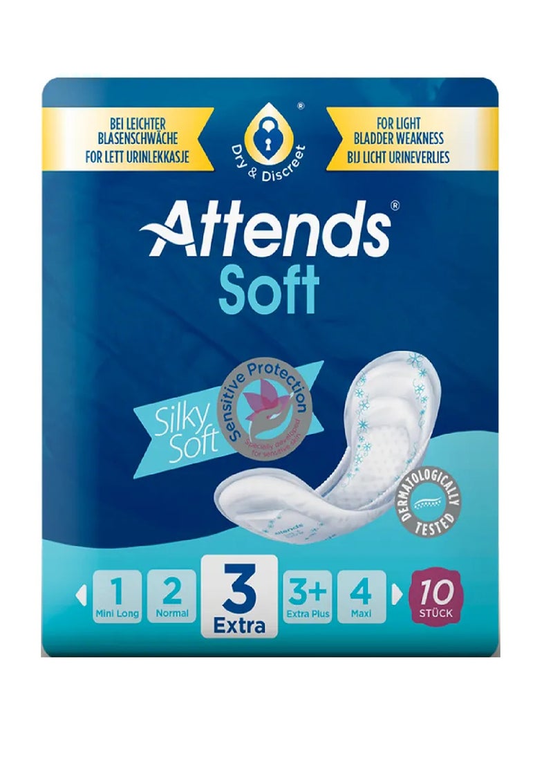 Attends Soft 3, Extra, Pack Of 10 