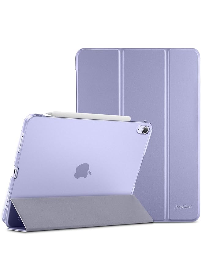 Procases Ipad Air 5 Air 4 Case 10.9 Inch 2022 2020 Slim Stand Hard Back Shell Protective Smart Cover Cases For Ipad Air 5Th Ipad Air 4Th Generation Purple - Image 1