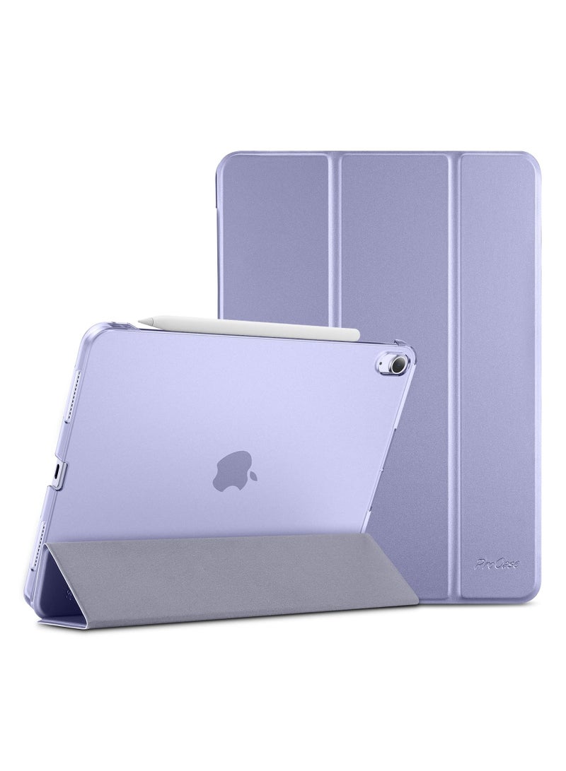 Procases Ipad Air 5 Air 4 Case 10.9 Inch 2022 2020 Slim Stand Hard Back Shell Protective Smart Cover Cases For Ipad Air 5Th Ipad Air 4Th Generation Purple - Image 2