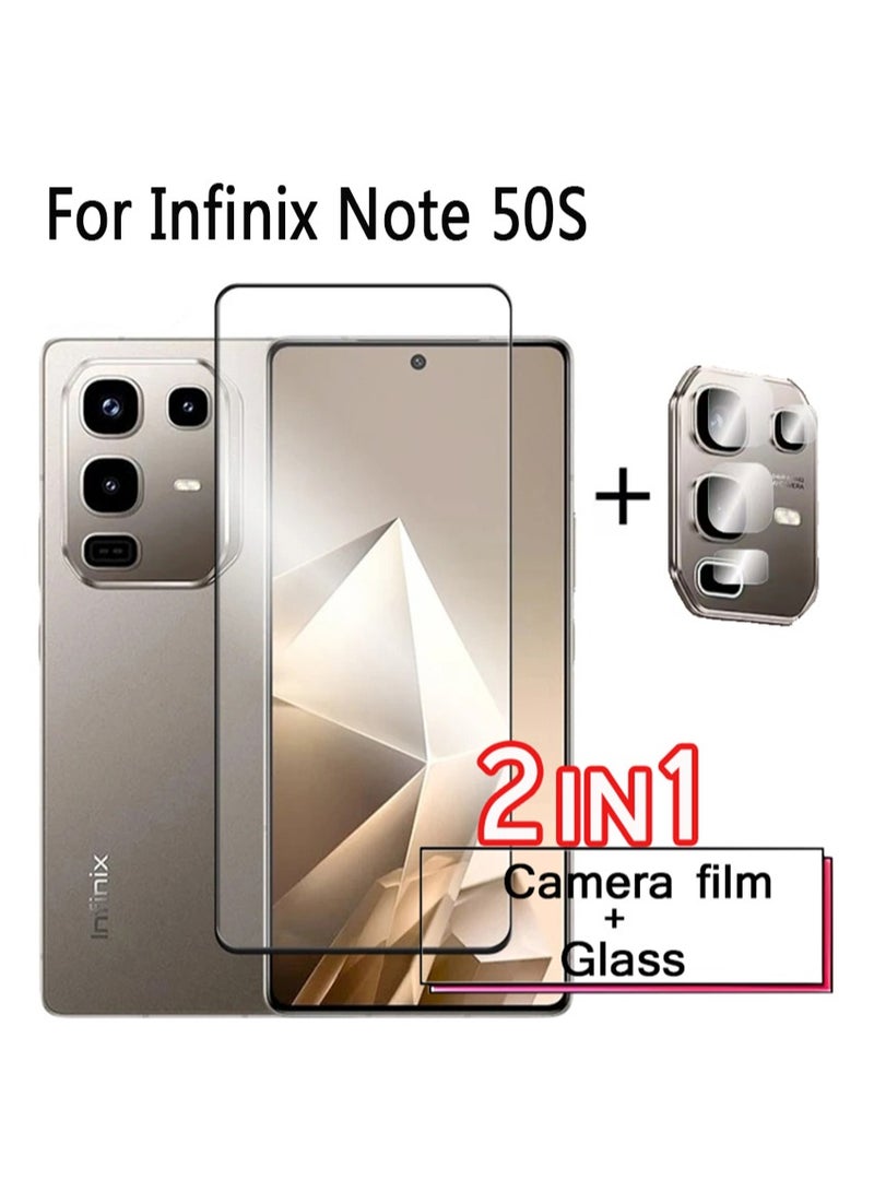2 in 1 For Infinix Note 50S (2025) Screen & Camera Protection - High transparency full coverage security protector  - Image 1