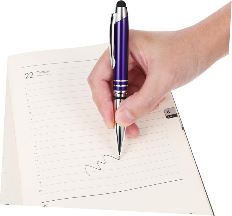 DOITOOL 2Pcs Touch Pens with LED Flashlight Ballpoint and Touch Screen Stylus for Smooth Writing Professional Look Any Occasion - Image 4
