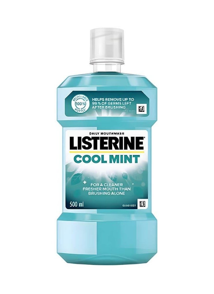 Listerine Cool Mint Daily Mouthwash with Fresh Mint - 500 ml