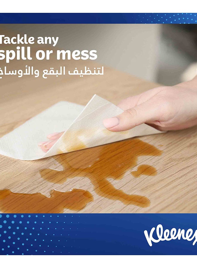 Kleenex Multi Purpose Kitchen Tissue Paper Towel, 2 PLY, 8 Rolls x 90 Sheets, Absorbent Towels for all Surfaces - Image 3