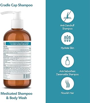 Happy Cappy شامبو هابي كابي دكتور إيدي الطبي للأطفال يعالج قشرة الرأس والتهاب الجلد الدهني بدون عطر يوقف التقشر والاحمرار على فروة الرأس والبشرة الحساسة 8 أونصات - Image 2