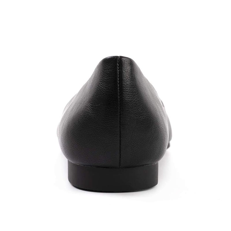 FUNKYMONKEY Women's Ballet Flats Comfort Slip On Shoes for Walking and Driving (6 M US, Black A) - Image 4