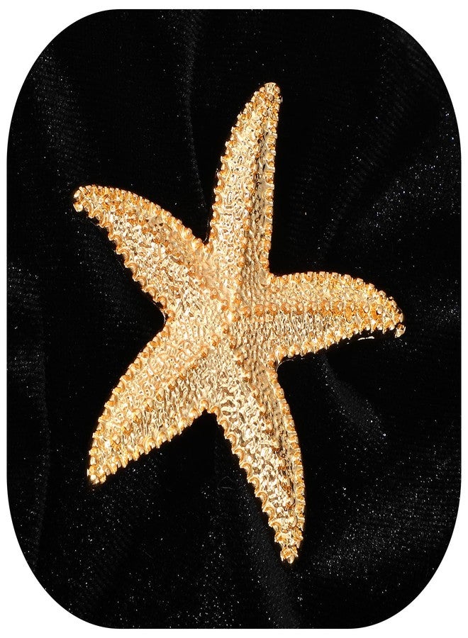 Yolev Starfish Vintage Brooches for Women Gold Plated Starfish Pin Cute Elegant Ocean Sea Animal Brooches Lapel Pins Decorative Pins for Clothing Women Dresses Wedding Party Beach Accessories - Image 5