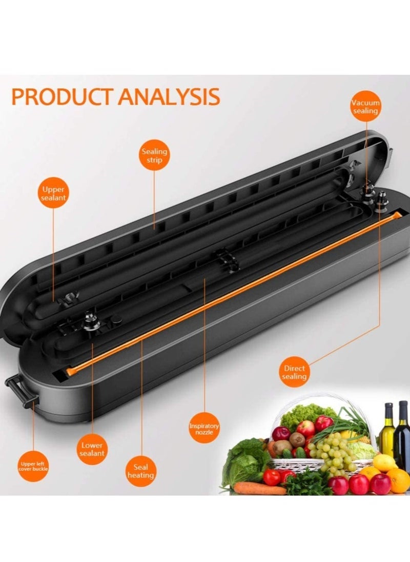 Raxoom Vacuum Sealer Machine, Compact Automatic Air Sealing System for Food Storage and Food Preservation (with 15 Sealed Bags)  - Image 3