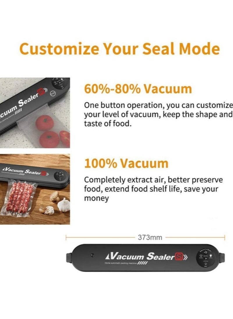 Raxoom Vacuum Sealer Machine, Compact Automatic Air Sealing System for Food Storage and Food Preservation (with 15 Sealed Bags)  - Image 5