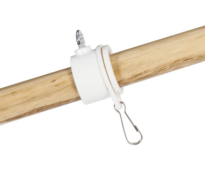 Evergreen Flag Solid Wood 56 Flag Pole with 2 Adjustable Ring Clips and Spinning Anti-Wrap Tube | Weatherproof Outdoor Outside Wall Mounted | Pole Only - Image 5