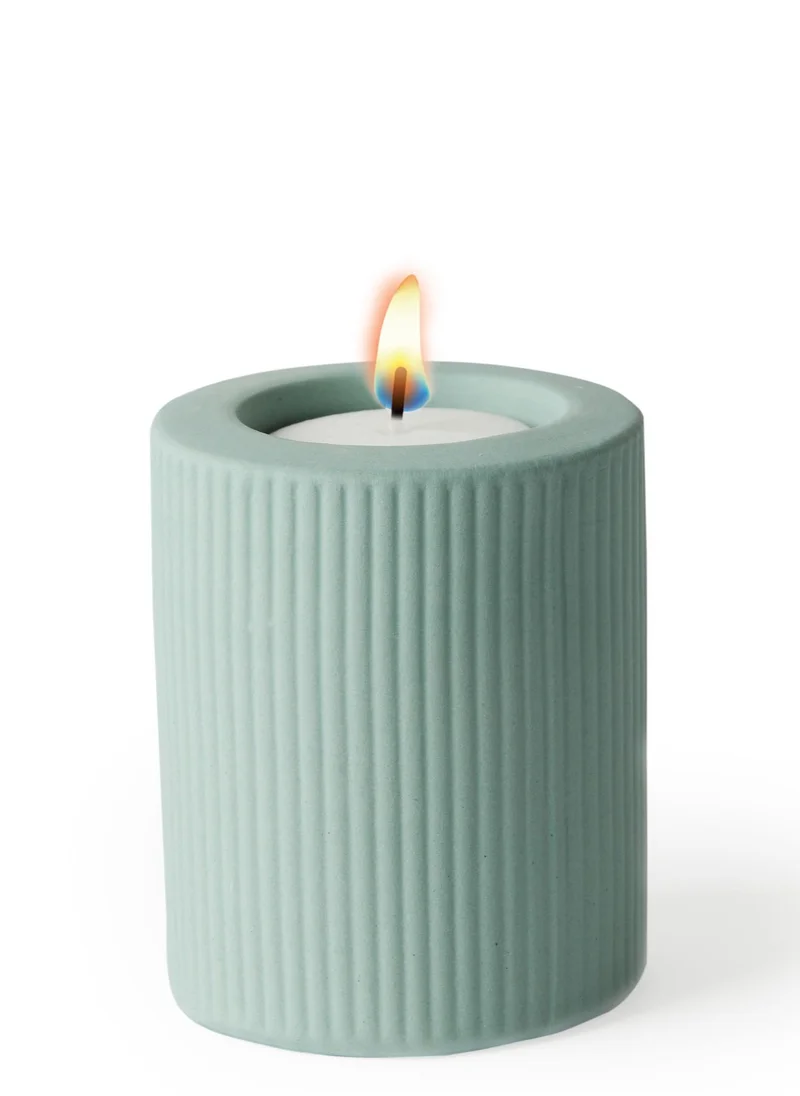 Prickly Pear Odessa' Dusty Teal Tealight Candle Holder