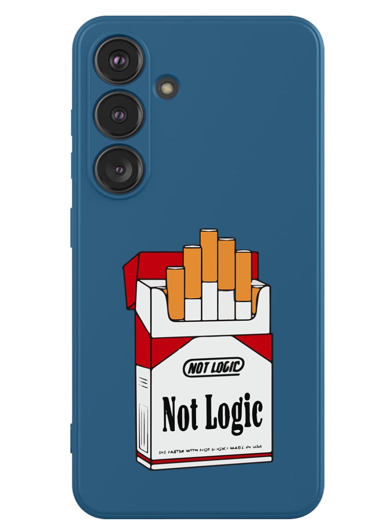 Theodor Protective Slim Fit Case Liquid Silicone Cover with Full Body Protection Anti-Scratch Shockproof Case For Samsung Galaxy S24 Plus (Blue) - Not Logic - Image 1