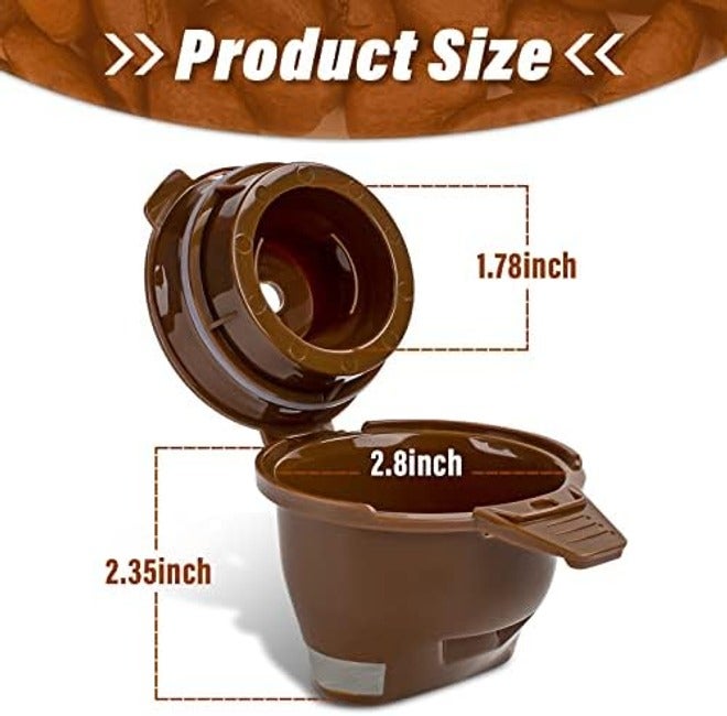 Ophjerg 3-packs Serving Ground Coffee Brew Filter/Holder Basket for Hamilton beach flexbrew replacement parts 49957 49974 49976 49979 49957 49954 49947 49940 49950 49966 49968 Reusable coffee filter Brown - Image 5